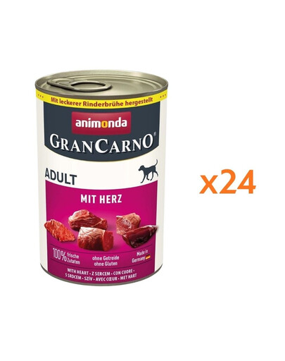 ANIMONDA GranCarno Adult serca 24x400g