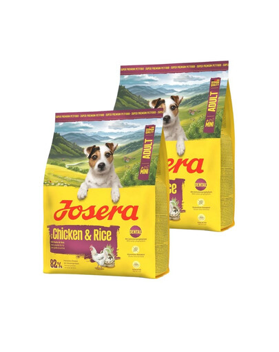 JOSERA Mini Adult Chicken and Rice 2x900g bezglutenowa karma dla psów małych ras