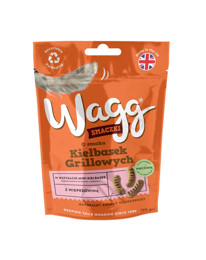 Wagg o smaku kiełbasek grillowych 0.125kg smaczki dla PSÓW