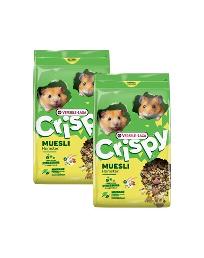 VERSELE-LAGA Crispy Muesli Hamster 2x750g pokarm dla chomików