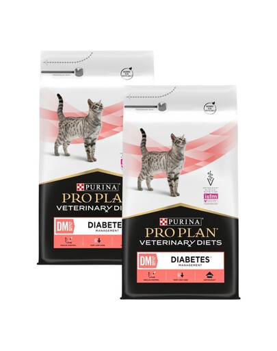 PURINA PRO PLAN Veterinary Diets Feline DM St/Ox Diabetes Management 2x5 kg sucha karma dla kotów z cukrzycą