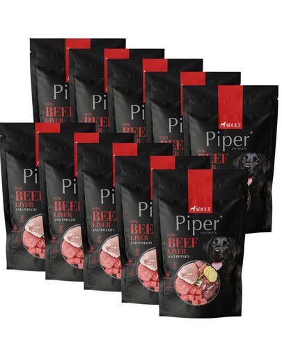 PIPER Animals z wątrobą wołową i ziemniakiem 10x500 g mokra karma dla psa