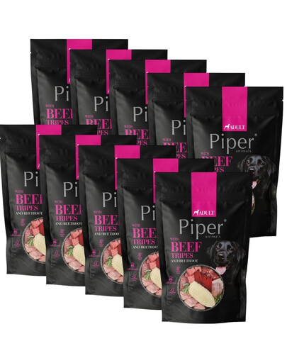 PIPER Animals z żołądkami wołowymi i burakiem 10x500 g mokra karma dla psa