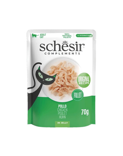 SCHESIR Complements Kurczak w galarecie saszetka 70 g karma mokra uzupełniająca dla kotów