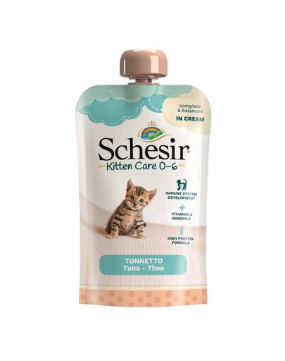 SCHESIR Kitten Care pasta z tuńczyka 150 g karma mokra dla kociąt