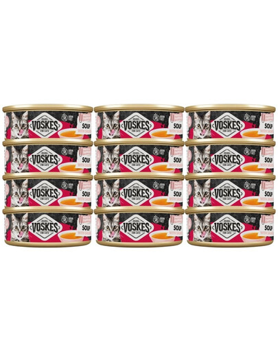 VOSKES Soup with Salmon 12x50 g zupa z łososiem dla kotów