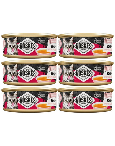 VOSKES Soup with Salmon 6x50 g zupa z łososiem dla kotów