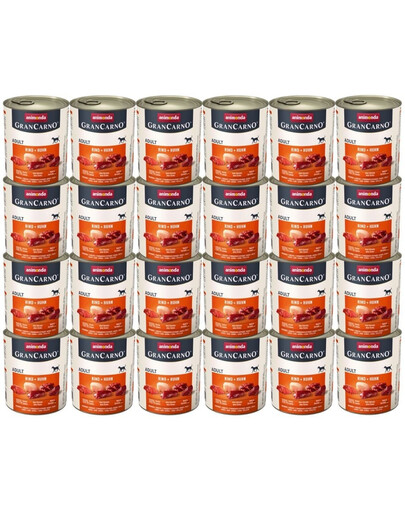 ANIMONDA GranCarno zestaw z wołowiną i kurczakiem 24 x 800 g