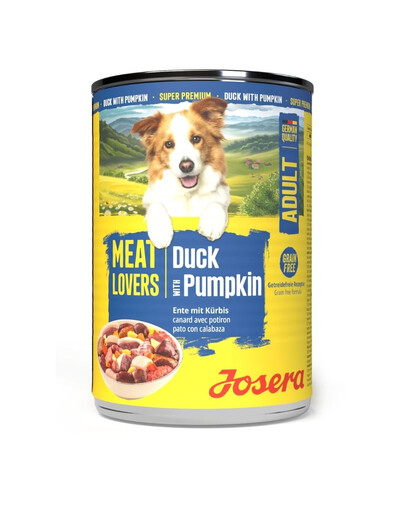 JOSERA Meat Lovers Menu Duck and Pumpkin 400 g kaczka i dynia, mokra karma dla psów