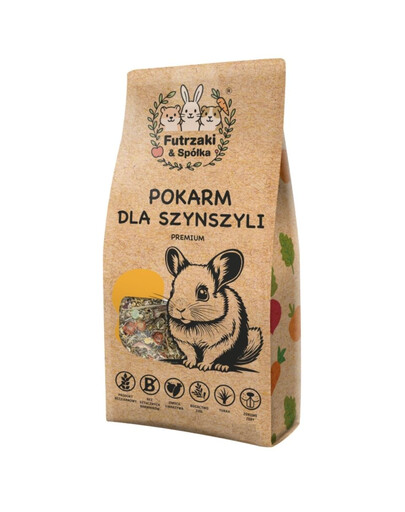 KUCHNIA SZEFA Futrzaki i Spółka Bezzbożowy pokarm dla Szynszyli 10 kg