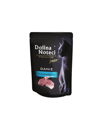 DOLINA NOTECI Premium Junior danie z jagnięciny 85 g mokra karma dla kota