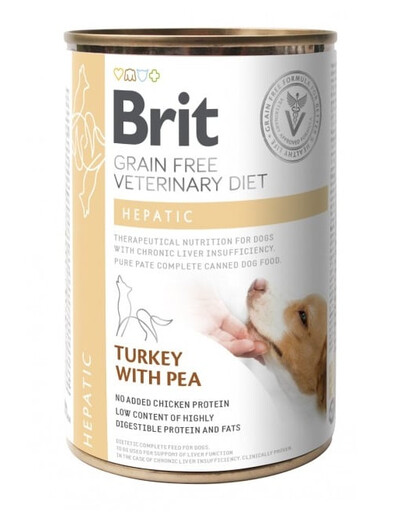 Veterinary Diet Hepatic Turkey&Pea 400 g