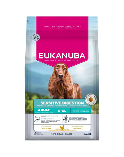 EUKANUBA Special Care Adult Dogs with Sensitive Digestion 2,3 kg karma dla dorosłych psów z wrażliwym układem pokarmowym