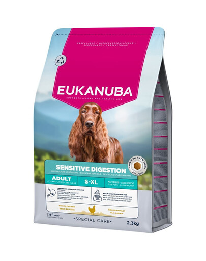 EUKANUBA Special Care Adult Dogs with Sensitive Digestion 2,3 kg karma dla dorosłych psów z wrażliwym układem pokarmowym