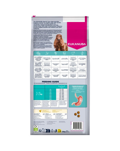 EUKANUBA Special Care Adult Dogs with Sensitive Digestion 12 kg karma dla dorosłych psów z wrażliwym układem pokarmowym