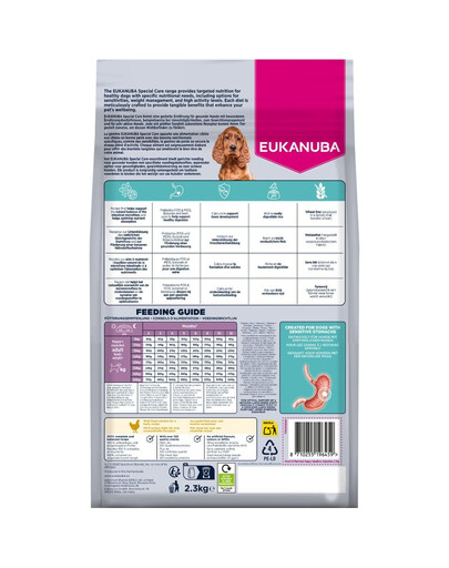 EUKANUBA Special Care Puppies with Sensitive Digestion 2,3 kg karma dla szczeniaków z wrażliwym układem pokarmowym