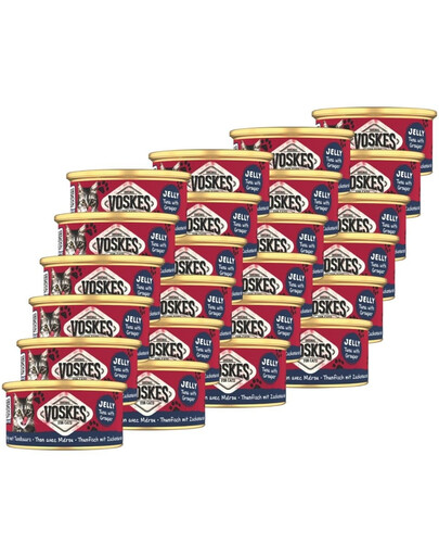 VOSKES Jelly Tuna with Grouper 24x85 g 100% tuńczyk z granikiem w galaretce, karma uzupełniająca dla kota