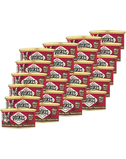 VOSKES Jelly Tuna with Dentex 24x85 g 100% tuńczyk z kielczakiem w galaretce, karma uzupełniająca dla kota