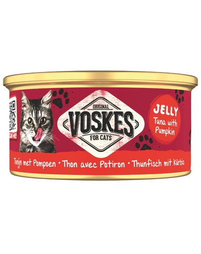 VOSKES Jelly Tuna with Pumpkin 85 g tuńczyk z dynią w galaretce, karma uzupełniająca dla kota
