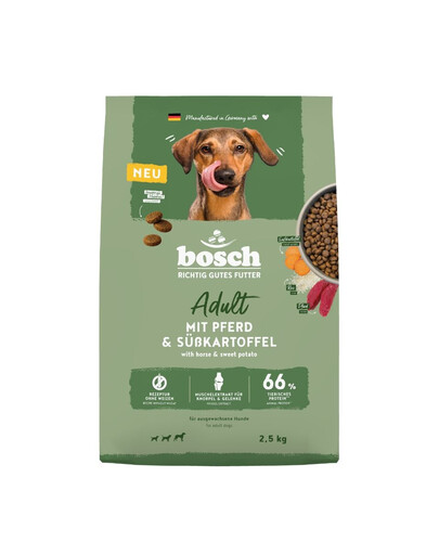 BOSCH HPC Adult 2,5 kg konina i słodki ziemniak sucha karma dla psa