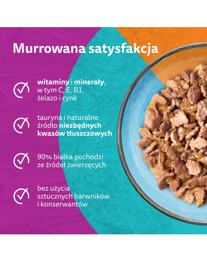 WHISKAS DUO Adult Karma mokra Z Lądu i Oceanu w galaretce, 40 x 85 g mokra karma dla kota