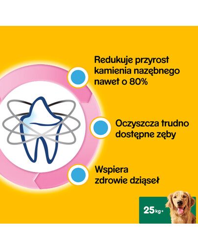 DentaStix (duże rasy) przysmak dentystyczny dla psów 7 szt. - 270g