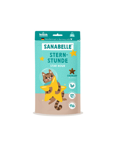 SANABELLE Star Hour 55g chrupiący przysmak z drobiem dla kota
