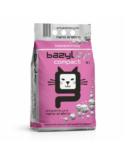 Ag+ Compact 5 L żwirek bentonitowy z nano srebrem bezzapachowy dla kota