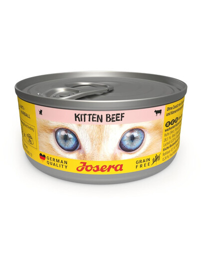 JOSERA Kitten Beef 85 g	wołowina, karma mokra dla młodych kotów