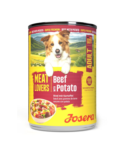 JOSERA Meat Lovers Menu Beef with Potato 400 g wołowina z ziemniakami, mokra karma dla psów