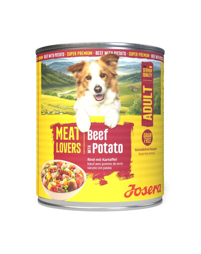 JOSERA Meat Lovers Menu Beef with Potato 800 g wołowina z ziemniakami, mokra karma dla psów