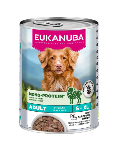 EUKANUBA Special Care Adult MonoProtein Lamb 400 g jagnięcina, monobialkowa karma mokra dla psów