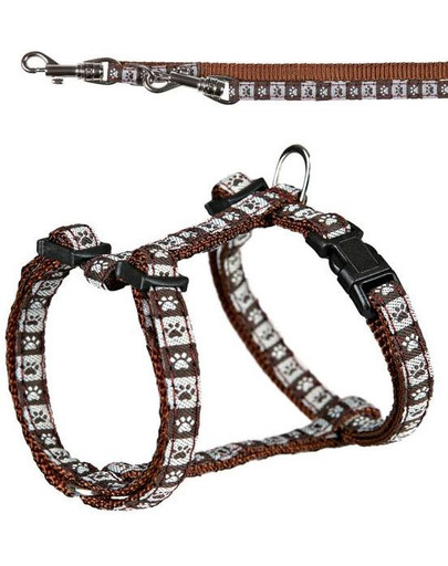 Trixie petnešos su pavadėliu šuniukams 23-34 cm / 8 mm rudos
