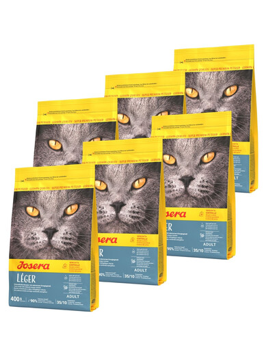 JOSERA Cat Leger dla kotów mało aktywnych i po kastracji 6x400 g