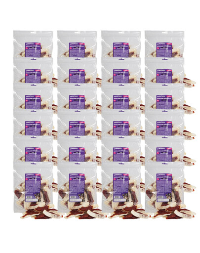 CHRUP&GO Nadziewane uszka królika 24x500 g przysmak dla psa