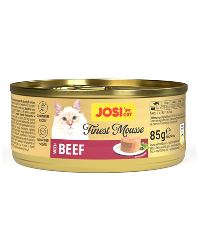JOSERA JosiCat Finest Mousse with Beef 85 g mus z wołowiną dla kotów