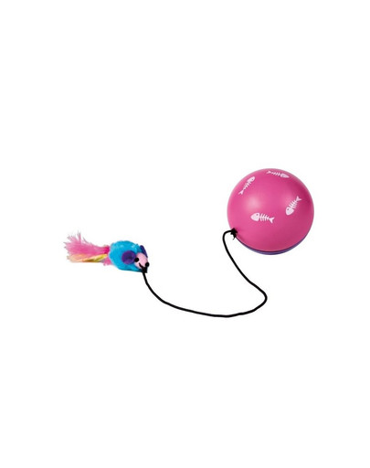 Trixie kamuoliukas su varikliuku ir pelyte 9 cm