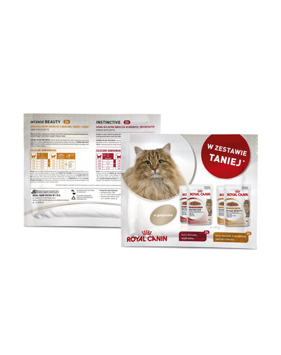 ROYAL CANIN Promocja Multipak - piękna sierść, w galaretce(2 x intense beauty, 2 x instinctive)