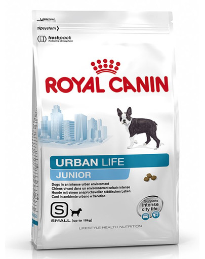 ROYAL CANIN Urban Junior small 1.5 kg + 3 x karma mokra urban life 0.15 kg gratis