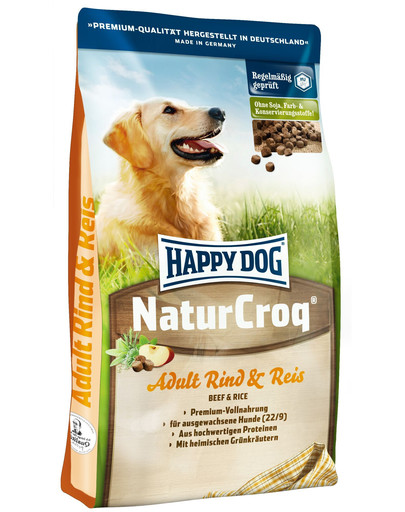 Happy Dog NaturCroq Beef and Rice 15 kg