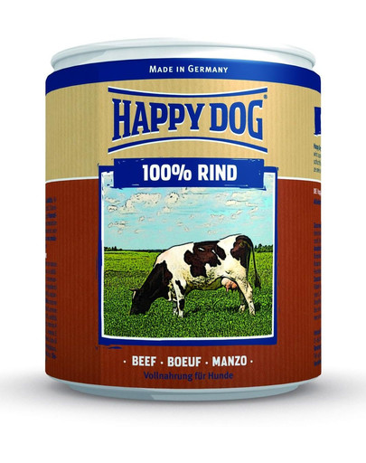 Happy Dog Rind Pur konservi suņiem ar liellopa gaļu 800 g