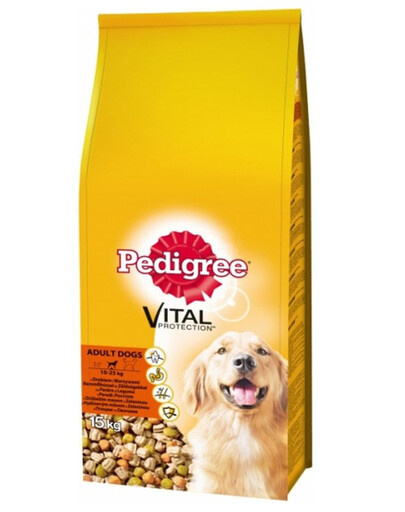 PEDIGREE Adult drób i warzywa 15 kg