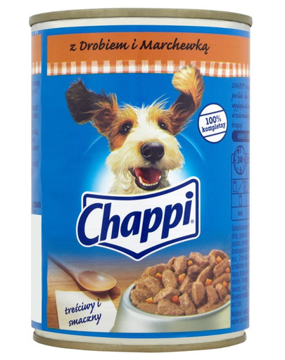 CHAPPI konservai su paukštiena ir morkomis 0.4 kg