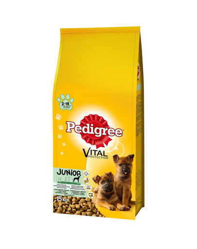 PEDIGREE Junior duże rasy kurczak 15 kg