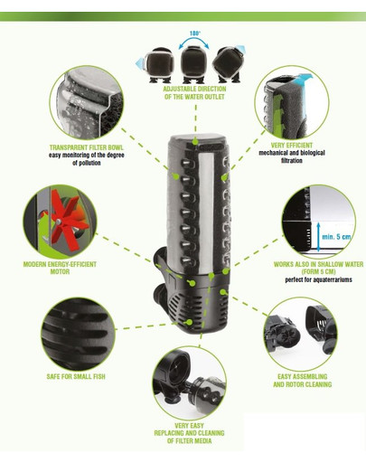 Aquael ASAP 700 Iekšējais filtrs akvārijiem 150–250 l