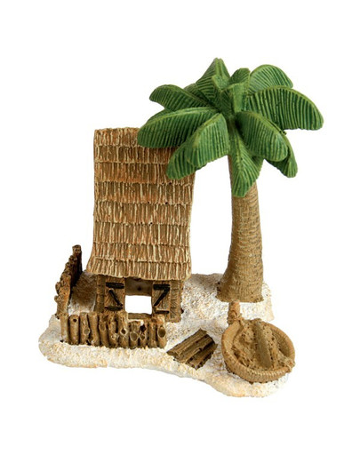 Zolux dekoracija egzotinis namelis su palme miniatūra