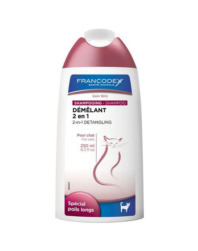 Francodex 2in1 Detangling šampūns kaķiem 250 ml