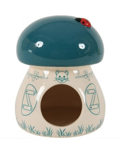 Zolux keramikinis namelis-grybas mėlynas