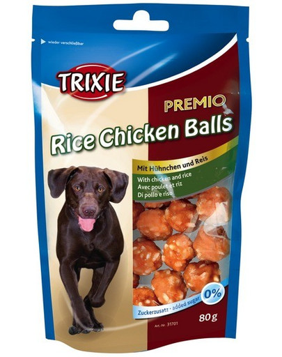 Trixie Balls kārumi ar pīles gaļu un rīsiem Premio 80 g