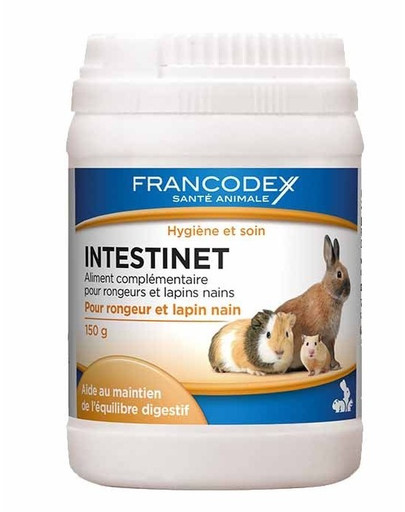 Francodex Intestinet gremošanas uzlabošanai grauzējiem 150 g